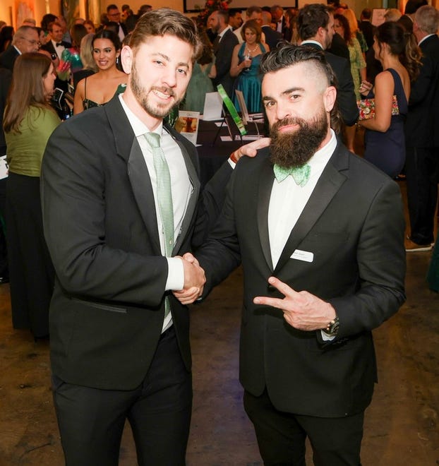 Jacob Smith, Josh Glunt at the Greenville Zoo Foundation’s 3rd annual Green Tie Gala at Zen. Guests in their themed green attire enjoyed an evening of elegance and fun. All proceeds benefit projects for improving animal habitats and guest experience at the zoo.