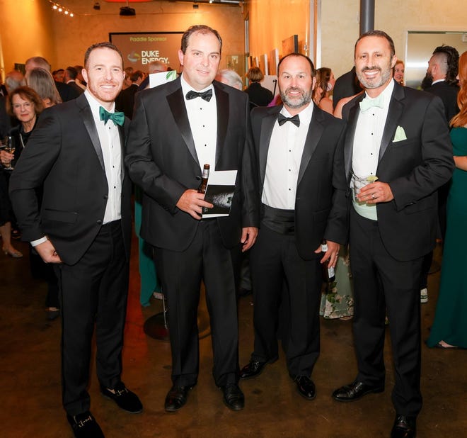 Charlie Darragh, Alex McLean, Brent Delahoussave, David Lazarus at the Greenville Zoo Foundation’s 3rd annual Green Tie Gala at Zen. Guests in their themed green attire enjoyed an evening of elegance and fun. All proceeds benefit projects for improving animal habitats and guest experience at the zoo.