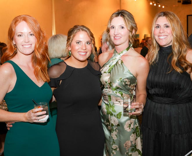 Callie Darragh, Allison Lazarus, Ashley Delahoussaye, Kelly McLean at the Greenville Zoo Foundation’s 3rd annual Green Tie Gala at Zen. Guests in their themed green attire enjoyed an evening of elegance and fun. All proceeds benefit projects for improving animal habitats and guest experience at the zoo.