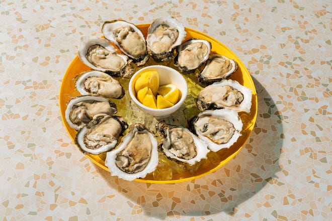 Sourced from the Gulf Coast, a dozen raw or steamed oysters are only $16 and half-price on Tuesdays at Bimini's Oyster Bar and Seafood Cafe is on Villa Road in Greenville, near Haywood at Pelham Roads.