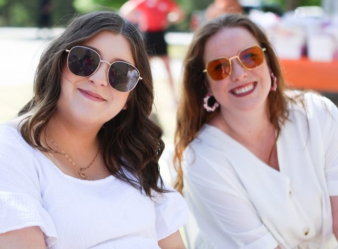 Maria Hughes, Kelly Honea at the 3rd Annual GirlUpGreenville and Marleylilly fashion show. The event at Marleylilly’s headquarters, celebrated and benefitted GirlUpGreenville’s work to help Greenville girls reach their full potential and know their true worth and value. Marleylilly specializes in monogrammed clothing, accessories and gifts.