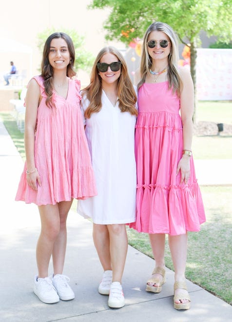 Caroline Baker, Lizz Pingry, Ally Maurer at the 3rd Annual GirlUpGreenville and Marleylilly fashion show. The event at Marleylilly’s headquarters, celebrated and benefitted GirlUpGreenville’s work to help Greenville girls reach their full potential and know their true worth and value. Marleylilly specializes in monogrammed clothing, accessories and gifts.