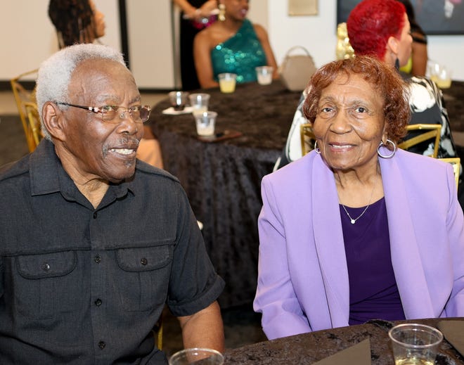 Samuel Smith, Sally Smith at Greenville Through a Lens, a Fine Arts Exhibit & Cultural Event hosted by The Cunningham Fine Arts Foundation. The event at The Unity Park’s Prisma Health Welcome Center, offered a one of a kind opportunity to experience some of Greenville's Black history on canvas and in performance, including original artwork from artist Timothy Cunningham.