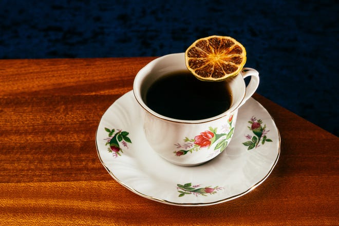 In This Style has vodka, Amaro, seasonal fruit syrups and a lime and ginger blend, all served in a teacup to honor Alice’s party skills.