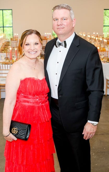 Kendra Thornton, Wes Thornton at the 2024 Hope Ball, which supports the Cancer Society of Greenville. This year’s event was held at the 405 Venue in Downtown Greenville. The biennial black-tie dinner and dance was inaugurated in 1984.