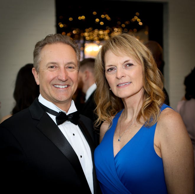 John Dado, Rita Dado at the 2024 Hope Ball, which supports the Cancer Society of Greenville. This year’s event was held at the 405 Venue in Downtown Greenville. The biennial black-tie dinner and dance was inaugurated in 1984.