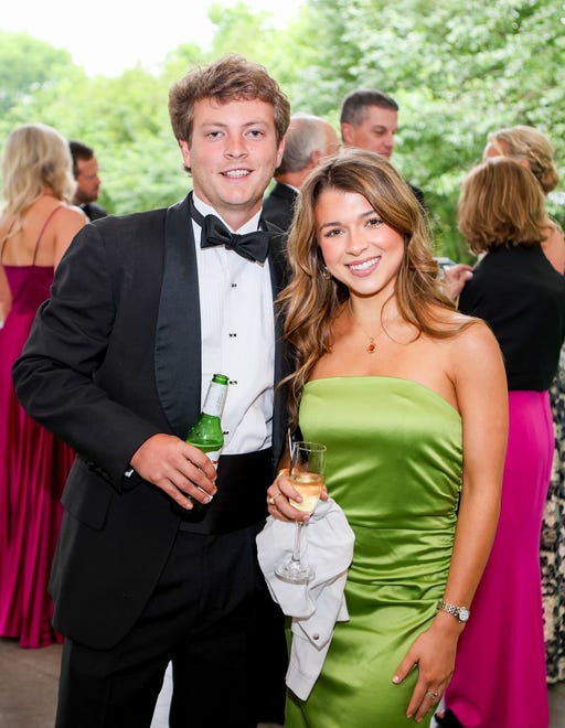 Meade Fowler, Sophia Bradshaw at the 2024 Hope Ball, which supports the Cancer Society of Greenville. This year’s event was held at the 405 Venue in Downtown Greenville. The biennial black-tie dinner and dance was inaugurated in 1984.