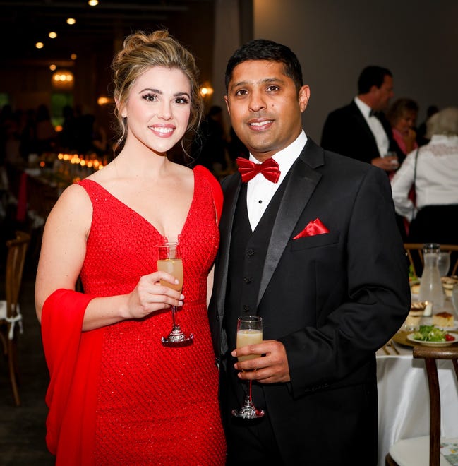 Shawn Mathias, Hanna Hopkins at the 2024 Hope Ball, which supports the Cancer Society of Greenville. This year’s event was held at the 405 Venue in Downtown Greenville. The biennial black-tie dinner and dance was inaugurated in 1984.