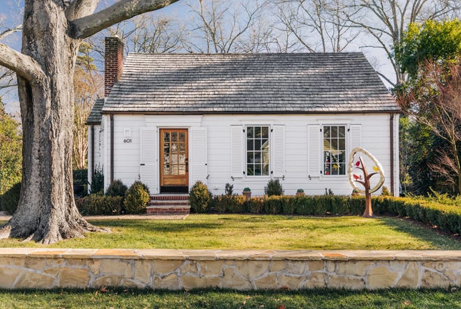 The Wheeler’s cottage home sits on a corner lot near Greenville Country Club.