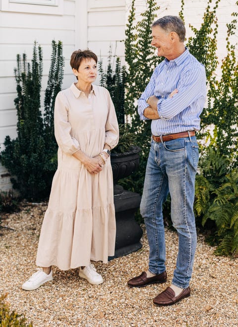 Stacey and David Wheeler at their home near Greenville Country Club.