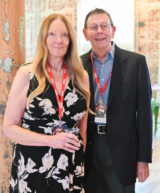 Sue and Steven Sabin at the Opening Night VIP Gala for Artisphere’s 20th anniversary, held at the Events at Judson Mill venue. Attendees enjoyed food and drinks by Table 301 and music by the Fly Fidelity band.