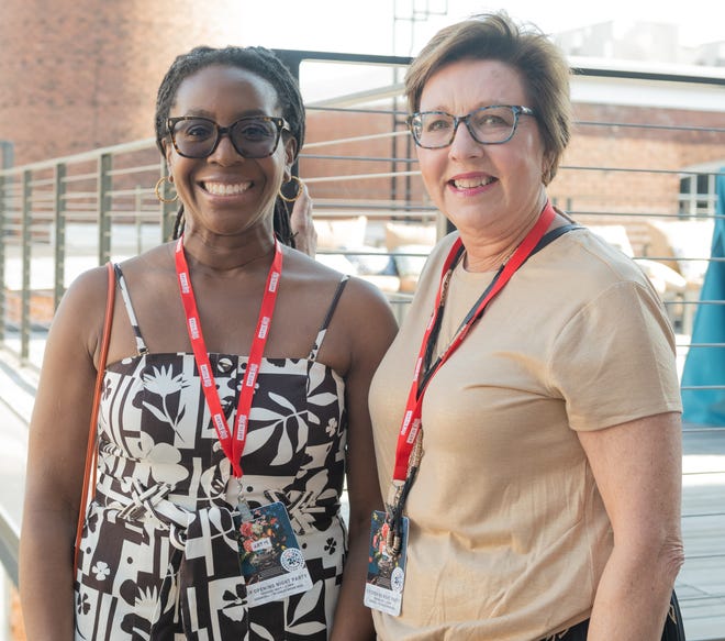 Candiece Hunter, Michelle Byrnet the Opening Night VIP Gala for Artisphere’s 20th anniversary, held at the Events at Judson Mill venue. Attendees enjoyed food and drinks by Table 301 and music by the Fly Fidelity band.