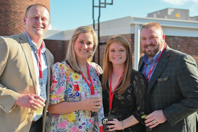 Reese Hannon, Jessica Hannon, Lainey Hannon, Luke Hannon at the Opening Night VIP Gala for Artisphere’s 20th anniversary, held at the Events at Judson Mill venue. Attendees enjoyed food and drinks by Table 301 and music by the Fly Fidelity band.