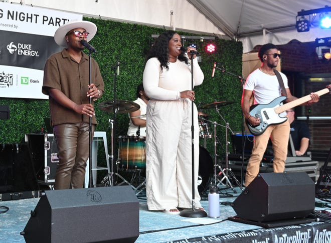 The Fly Fidelity band at the Opening Night VIP Gala for Artisphere’s 20th anniversary, held at the Events at Judson Mill venue.