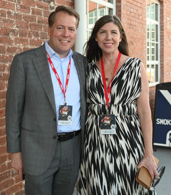 Kathy Barrett, Nate Barrett at the Opening Night VIP Gala for Artisphere’s 20th anniversary, held at the Events at Judson Mill venue. Attendees enjoyed food and drinks by Table 301 and music by the Fly Fidelity band.