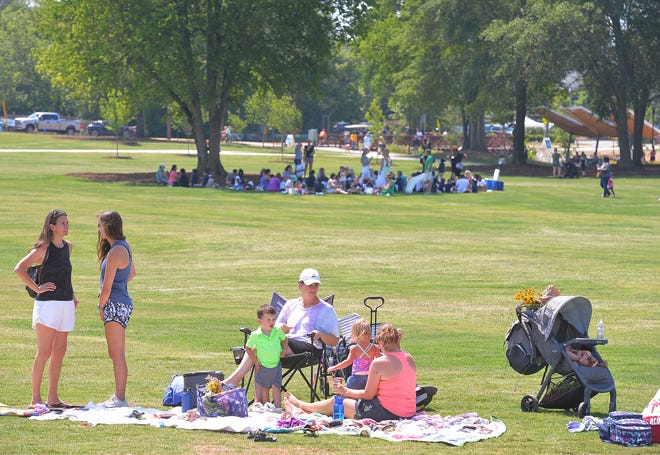 Unity Park held its grand opening on downtown Greenville's west side, Thursday morning, May 19, 2022. The new 60-acre park, nearly two years under construction, completes the "necklace of parks" surrounding downtown.