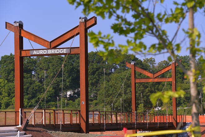 Unity Park held its grand opening on downtown Greenville's west side, Thursday morning, May 19, 2022. The new 60-acre park, nearly two years under construction, completes the "necklace of parks" surrounding downtown. The park "pays homage to the legacies of the neighborhoods surrounding it" and will include affordable housing opportunities.